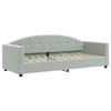 VidaXL Lit de jour avec matelas gris clair 80x200 cm velours 3197270