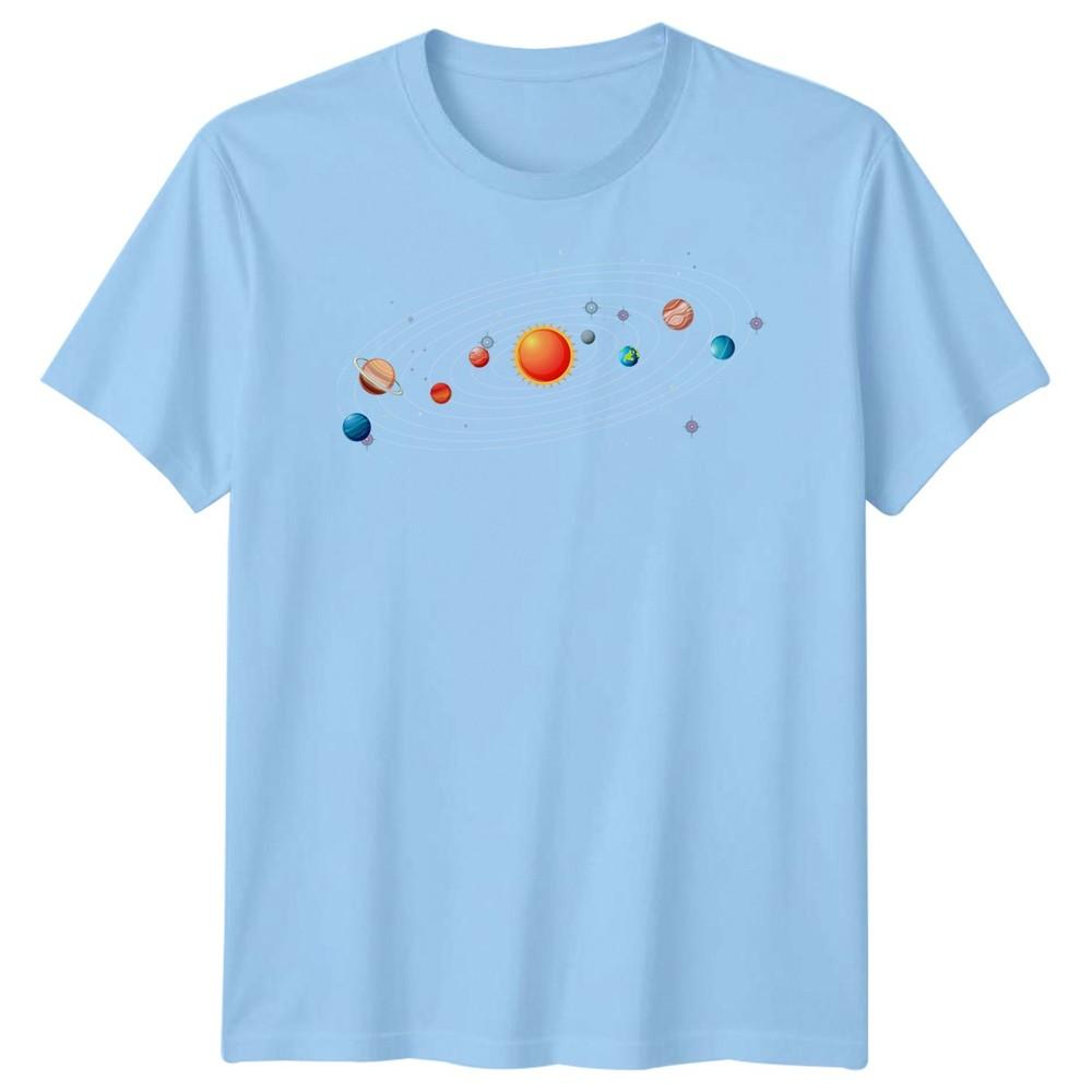 Solar System Planets Space Unisexs TShirt Astronomy Science Graphic Tee S