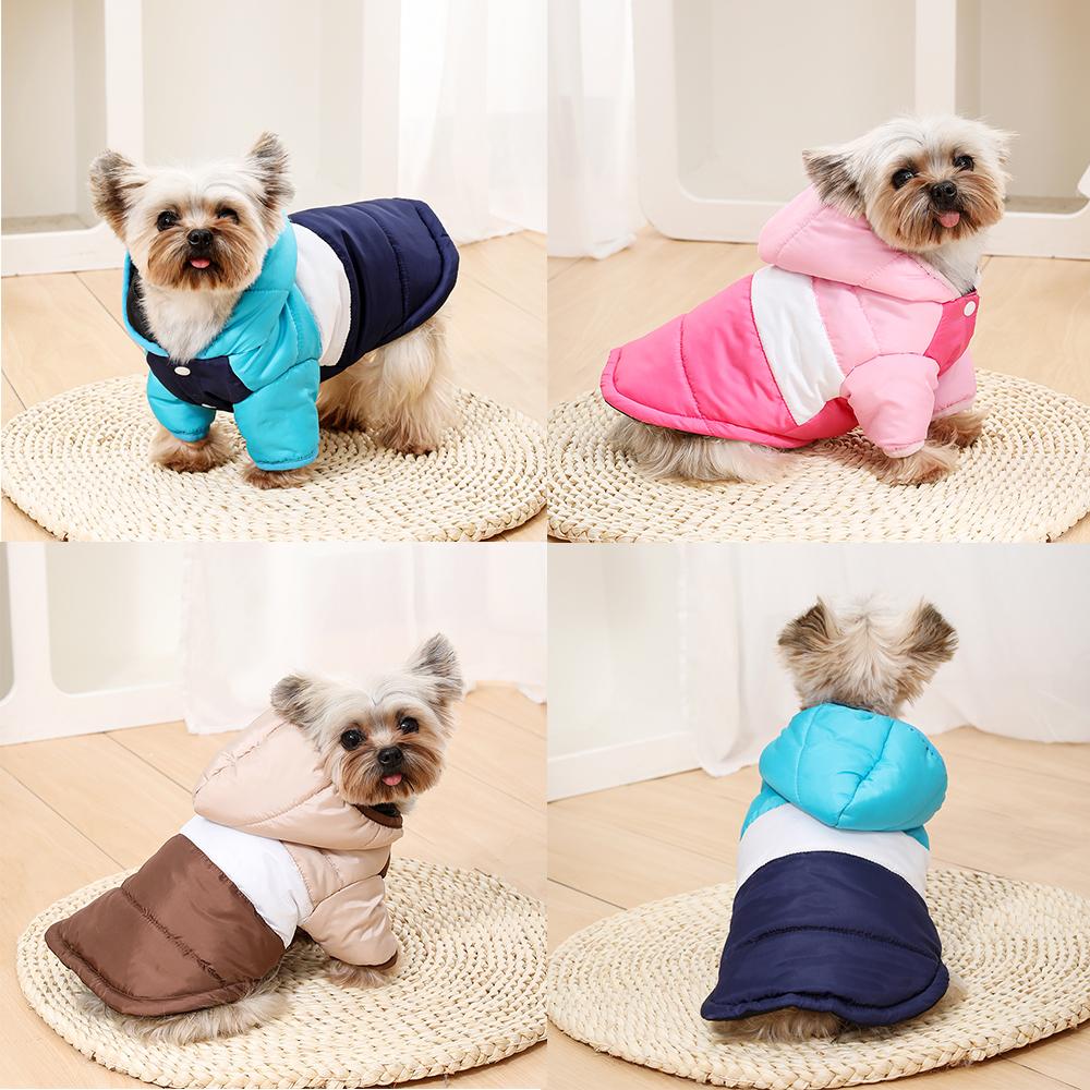 Winter Dog Jacket Warm Hooded Windproof Coat For Small Medium Dog Cat Pet Yorkshire Chihuahua Pug Waterproof Puppy Pet Costume