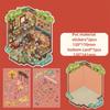 Chinese Retro 3D Stacked Landscape Stickers Multicolor Landscaping Making Sticker  Game