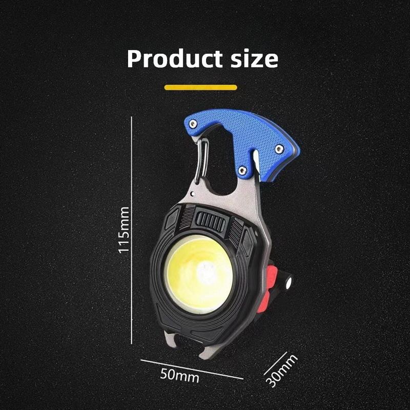 Portable Keychain Light Multifunctional Tool Keychain, Suitable for Walking, Camping, and Emergency Lighting