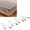 4Pcs   Bed Sheet Fasteners Suspenders Elastic Sheet Band Straps Clips Holder