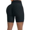 Women Wrinkled High Waist Hip Stretch Running Fitness Yoga Pants Biker Shorts