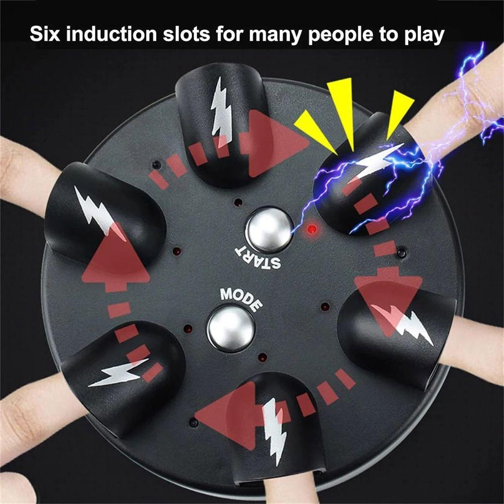 Interesting Electric Shock Finger Game Funny Electric Shocking Roulette  Micro Polygraph