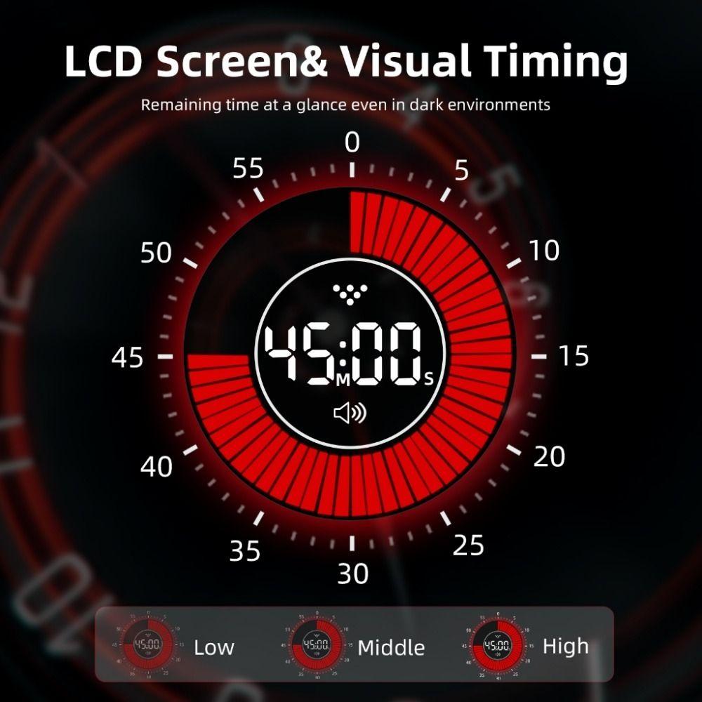 Timer Visivo Ricaricabile Timer Digitale a Conto alla Rovescia Modalità Allarme Timer Silenziosi Insegnamento