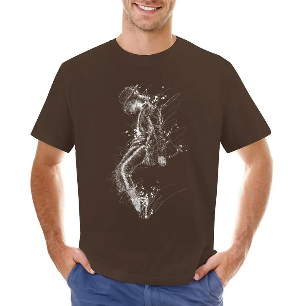 Michael Jackson MoonWalk Scribble Art T-Shirt customs korean fashion mens clothing