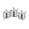 Boîte à triple assaisonnement Bernice en acier inoxydable