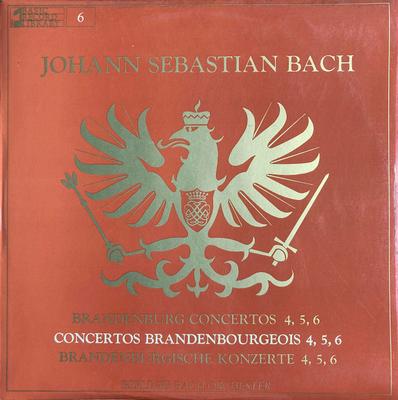 LP-Schallplatte JOHANN SEBASTIAN BACH, BERLINER BAC - Brandenburgische Konzerte 4, 5, 6 BRL6 BASIC RECORD LI UK Klassik Gebraucht