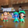 Cartoon Anime Lilo & Stitch Figure Doll Stitch Lilo 12Pcs Collection Car Decoration Model PVC Children Birthday Toys Gifts