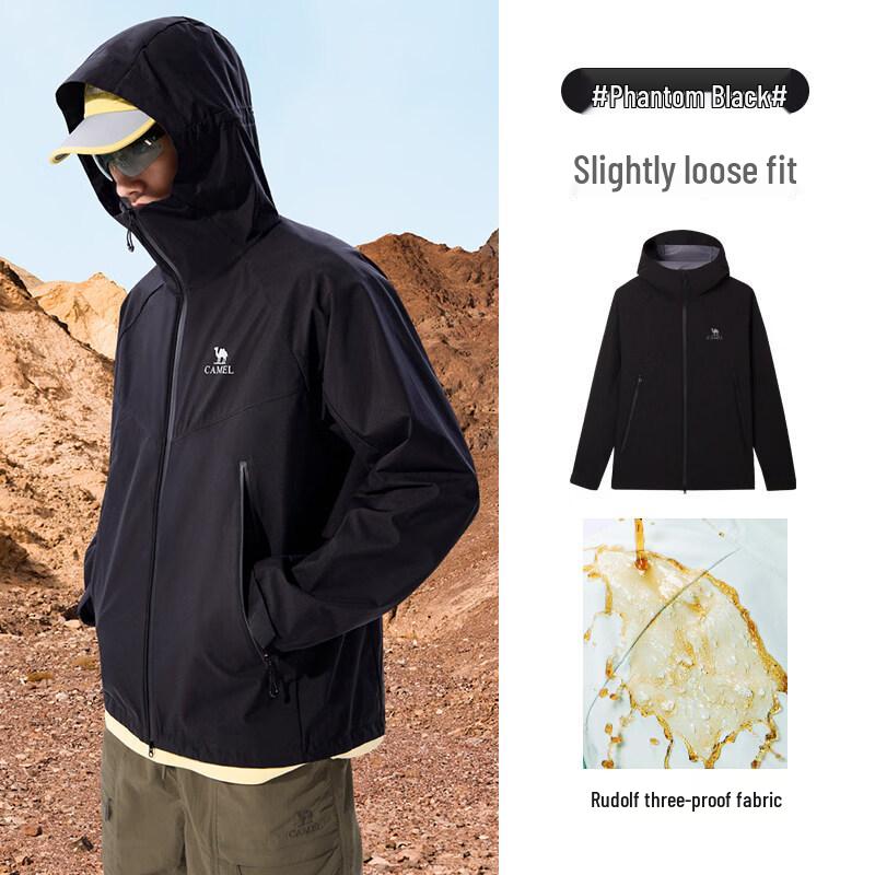 CAMEL Unisex 3-in-1 Hooded Outdoor Jacket
