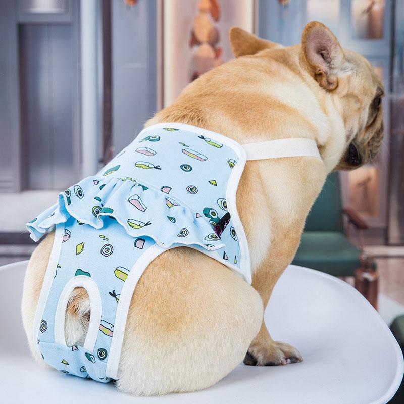 

Female Dog Safety Pants Reusable Dogs Diaper Pants Washable Dog Menstrual Pants Pet Physiological Pants Dog Panties Supplies S жовтий