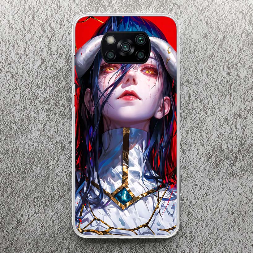 Albedo Overlord Anime Print Soft Case for Xiaomi Poco X7 X6 X5 X4 X3 Nfc Phone Shell F7 Ultra F6 F5 Pro F4 GT M6 M5S M3 Pattern