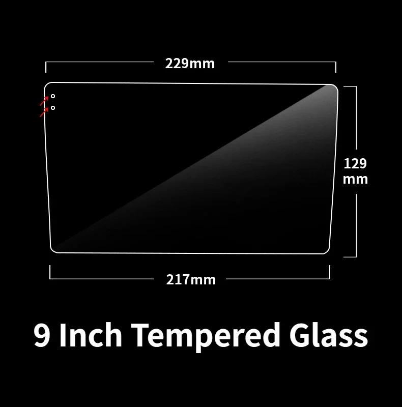 Car Tempered Glass 9 10.1 Inch Radio Stereo DVD GPS Glass Protective Film Navigation Touch Screen Protector Full LCD Screen