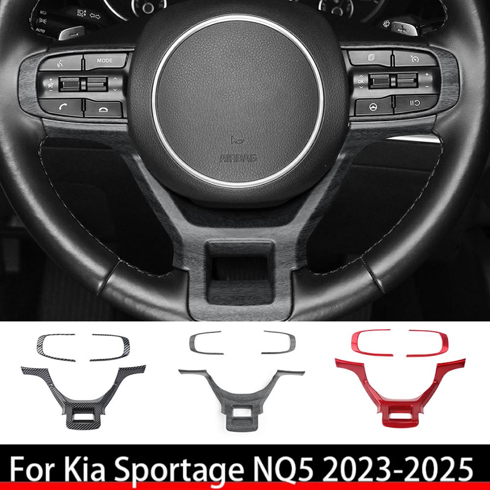 LHD/RHD For Kia Sportage NQ5 2023-2025 Central Console Gear Shift Window Button Air Vent Cover Steering Wheel Trim Accessories tkjzm00