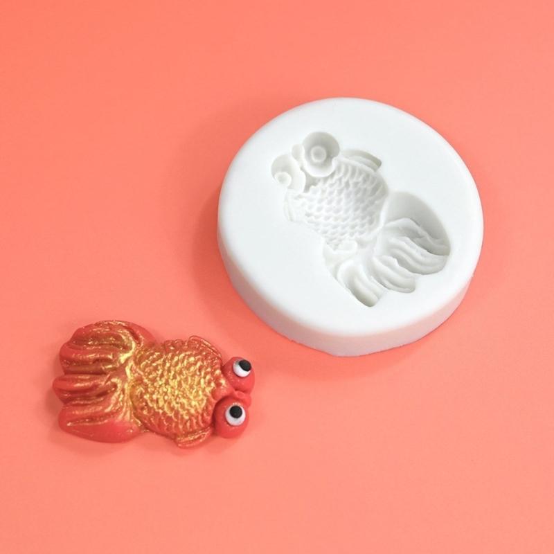 Cute Carp Fish Silicone Mold DIY Cake Pastry Baking Mold Cake Decorating Tool for Making Chocolate Fondant Nonstick