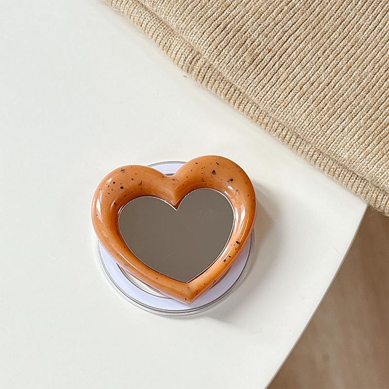 Simple Mirror Mobile Phone Magnetic Suction Is Suitable For Magsafe Desktop Airbag Bracket Telescopic Women'S Makeup Mirror