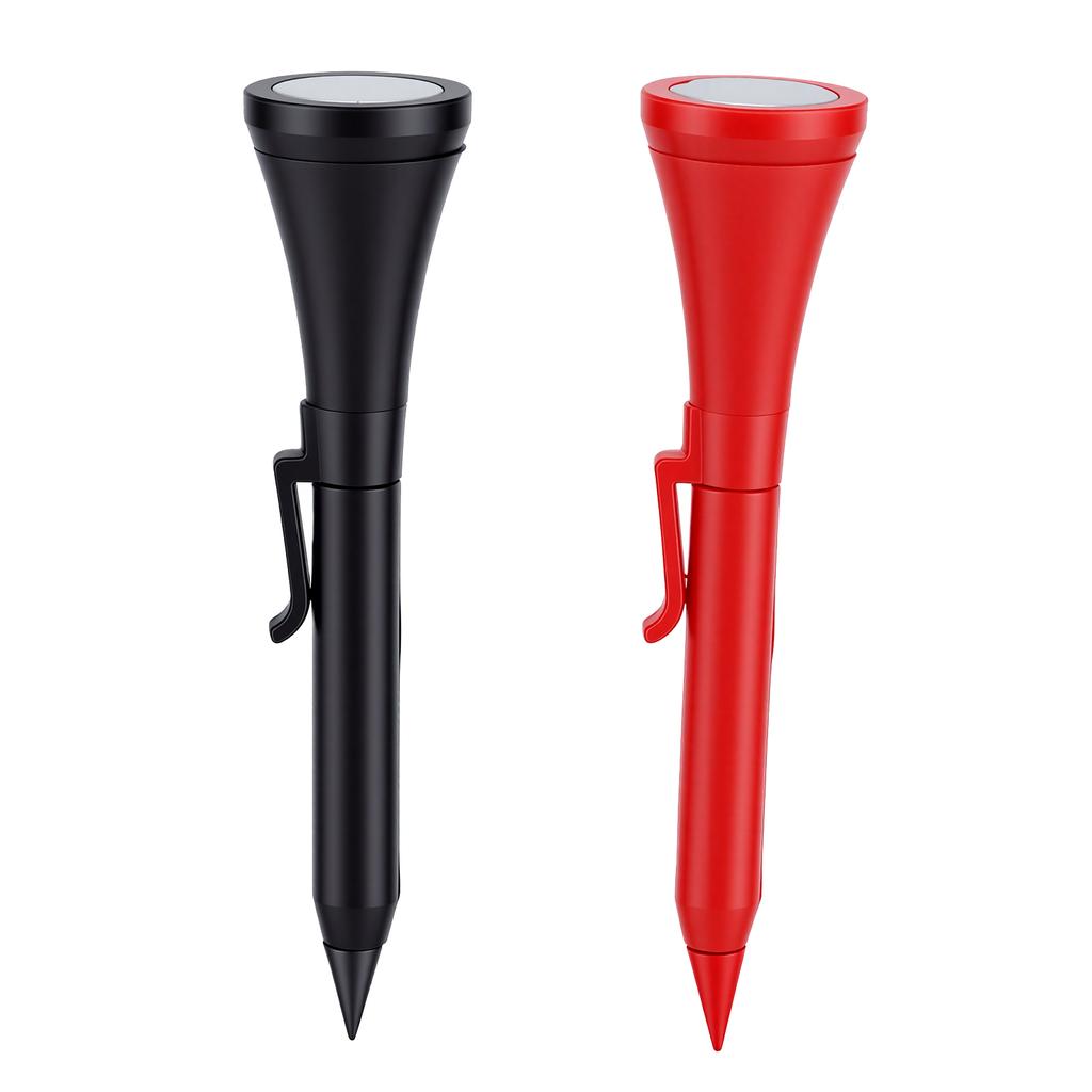 2PCS Ball Multi Function Tool Flagstick Rangefinder Ball Marker Pocket Clip Club Face Alignment Aid Groove Cleaner