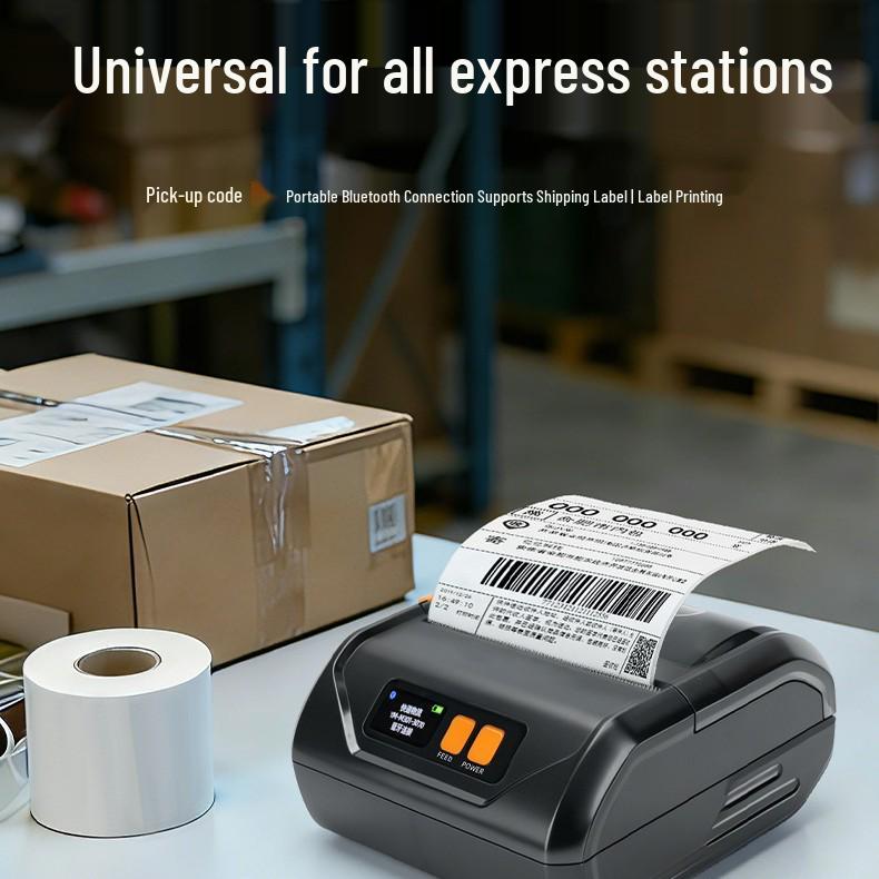 Express Station Portable Bluetooth Thermal Label & Barcode Printer 140mm