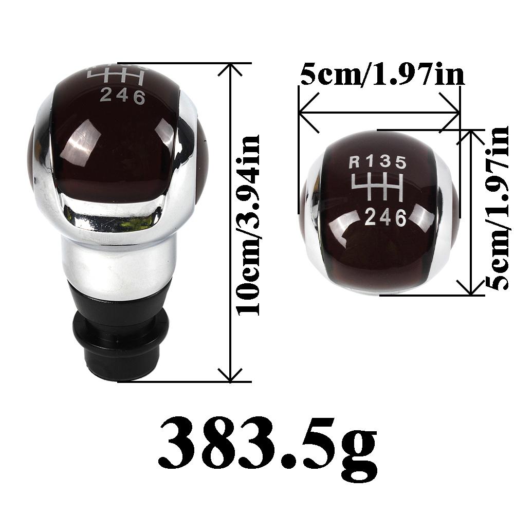 6 Speed Gear Shift Knob Fit For Peugeot 206 306 207 208 307 308 2008 3008 5008 Citroen C3 C4 DS4 Black Or Brown 2 options