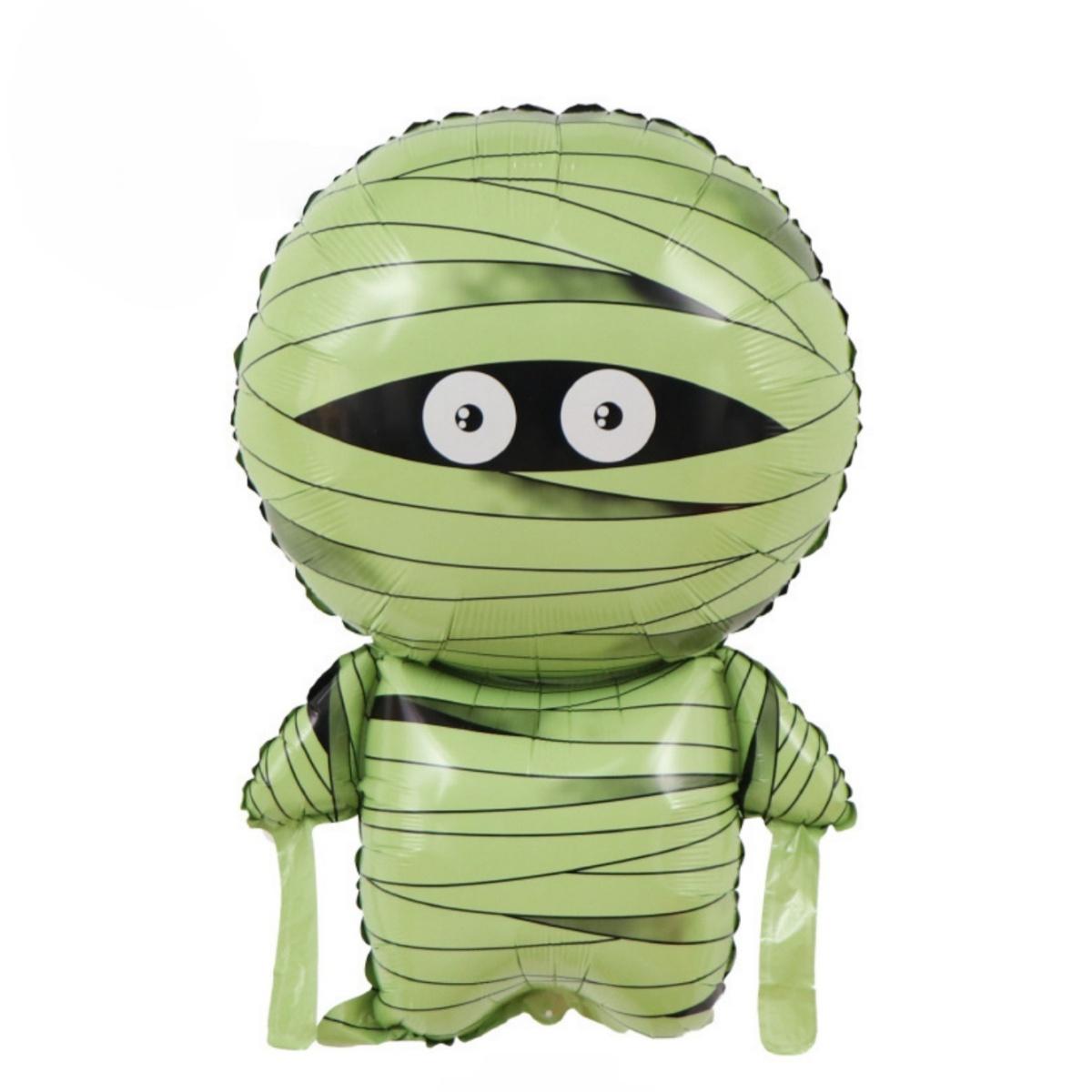 

1/3/5PCS New Creative Mummy Shaped Aluminum Foil Balloon Halloween Theme Party Supplies Horror Decoration Balloon 1PC зелений