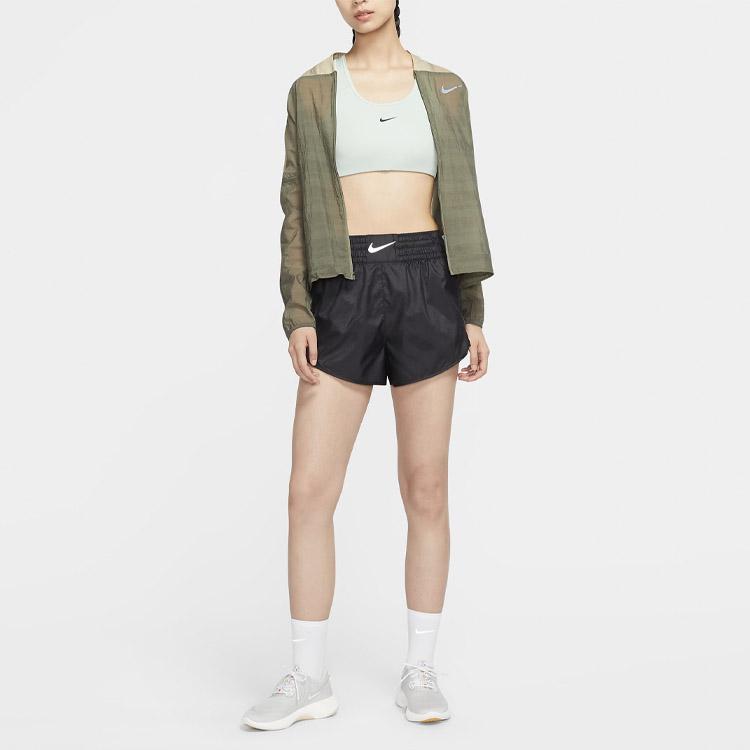 Nike Tempo Luxe Boxing Running Elastic Solid Color Sports Casual Shorts Women Shorts Black CU3216-010