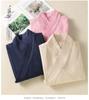 V-Neck Lace-Up Loose Slimming Chinese Style Cotton Linen Long-Sleeve Top for Spring/Summer