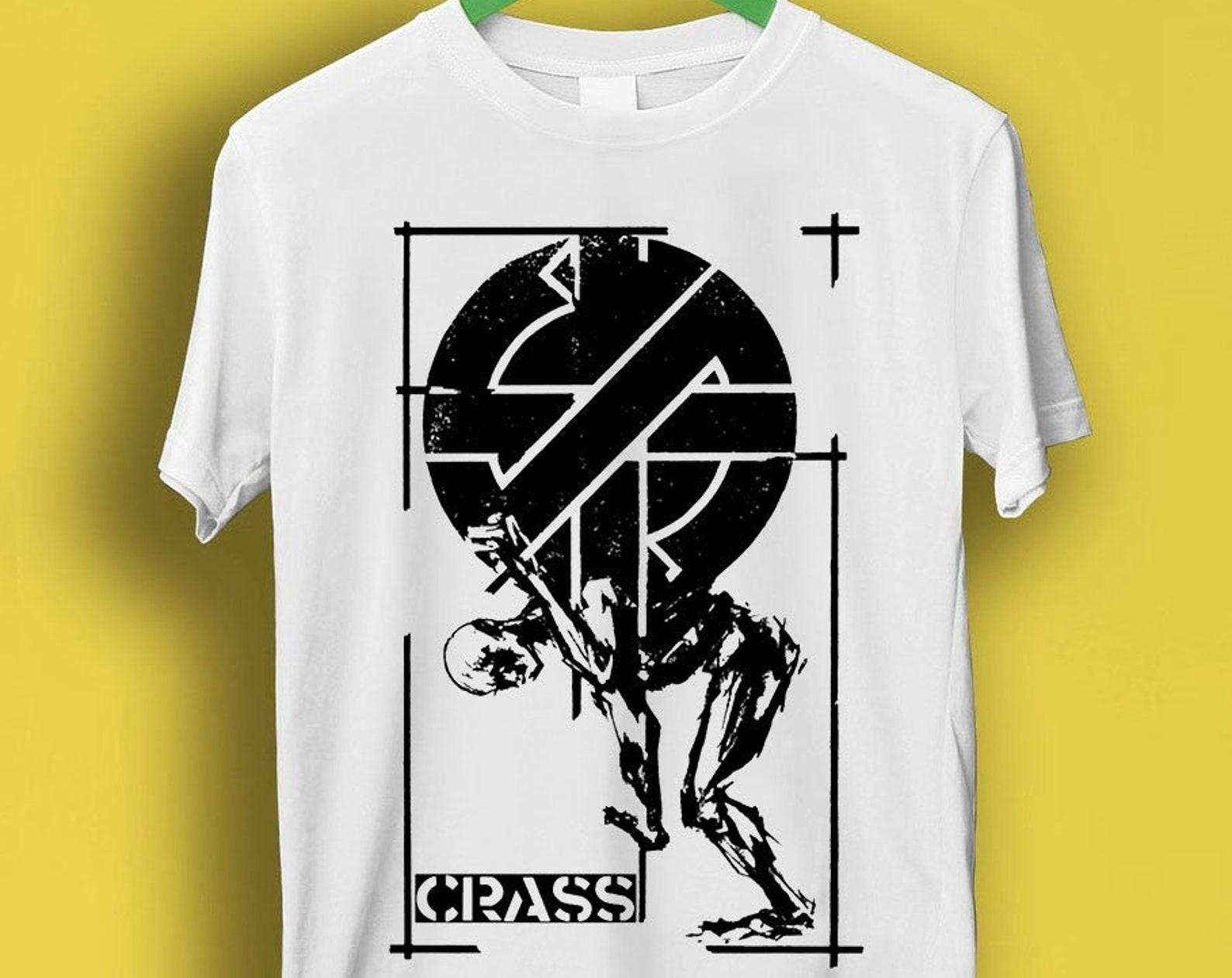 Crass Anarchy British Street Graffiti Punk Meme Gift Funny Tee Style Unisex Gamer Cult Movie Music T Shirt P663 XL