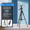 Dual-Position Mobile Phone Holder with Fill Light for Streaming and Photography