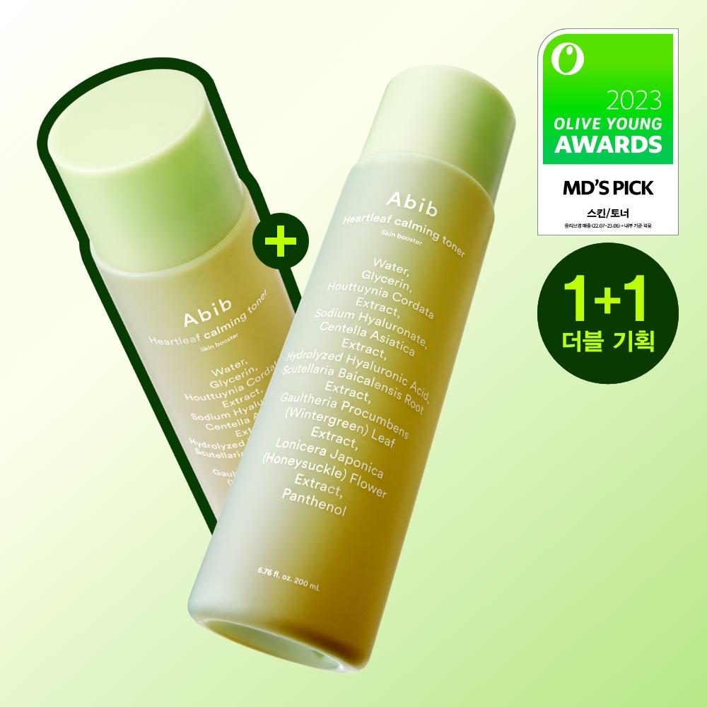 Abib [moisture Calming] Aviv Houttuynia Cordata Calming Toner Skin Booster Double Plan  200ml+200ml