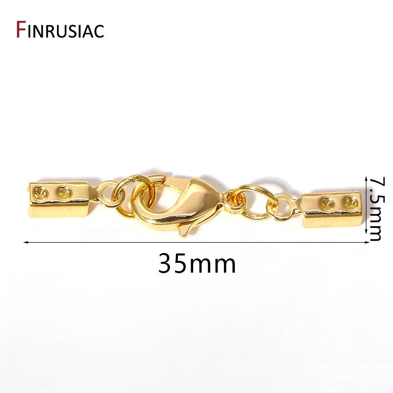 

18K Gold Plated Brass Lobster Clasps Connector,Clasps For Jewelry,DIY Bracelet Jewelry Making Accessories 2 pieces