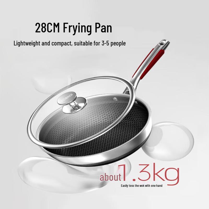 

KOBACH 316L Stainless Steel Honeycomb Stir-Fry Wok