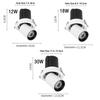 Full spectrum plant fill light embedded spotlight tube light adjustable angle indoor simulated solar green plant growth light