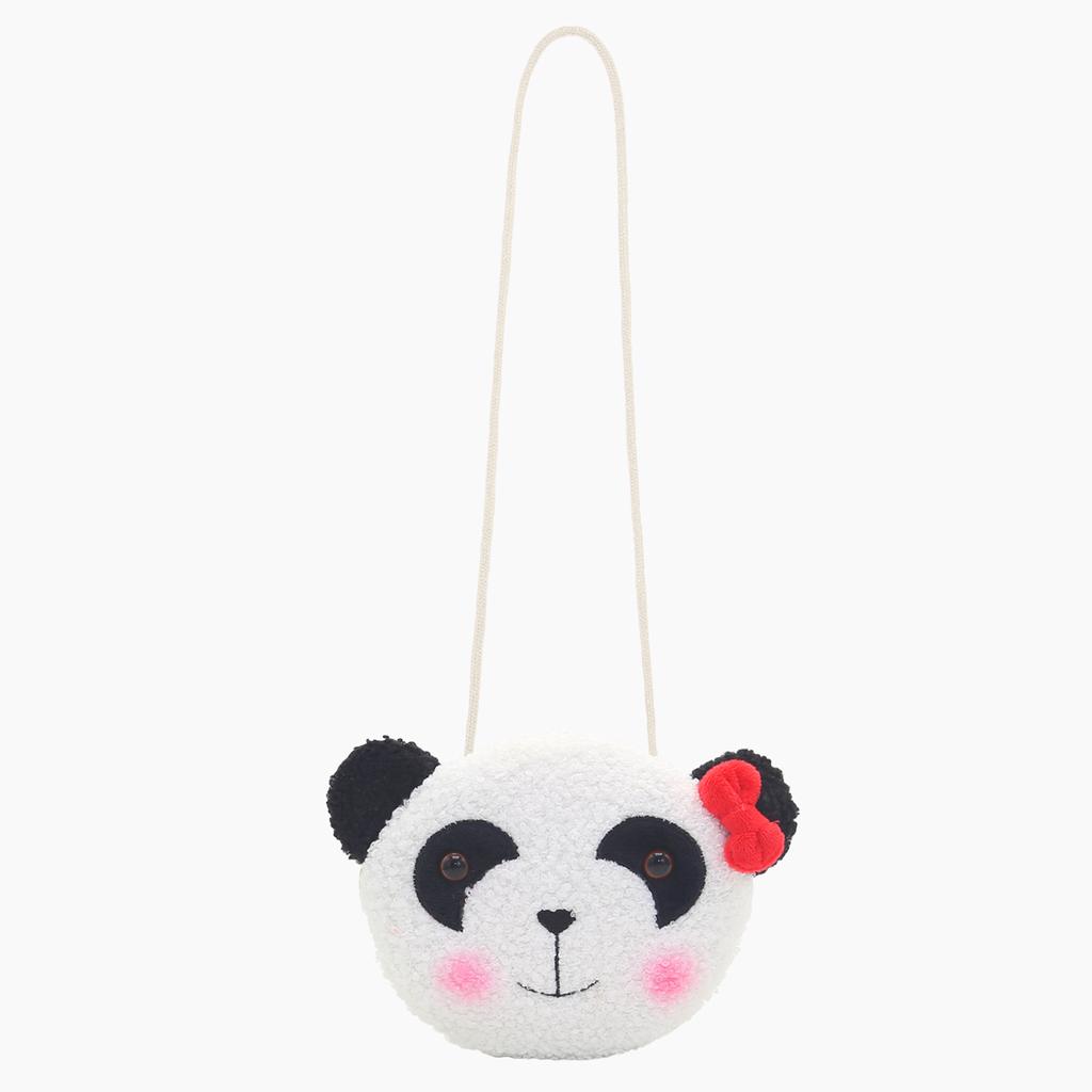 Cartoon Plush Crossbody Bag Cute Animal Bear Coin Wallet Boys and Girls Mini Shoulder Bag