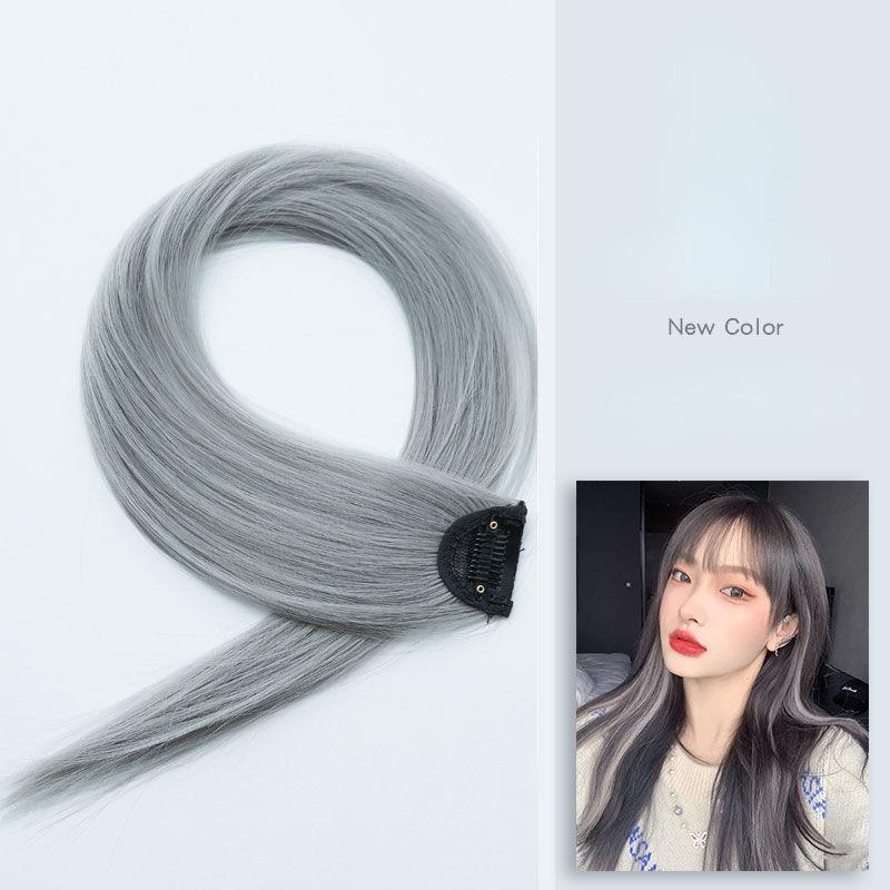 60cm Hair Extension Clip In Hairpiece Long Straight Hanging Ear Wig Clip Synthetic Hair Extensions Accessories Hairpiece Hairpin