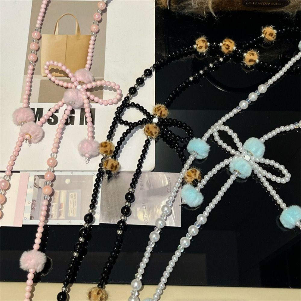 Hairy Balls Crossbody Phone Strap DIY Phone Neck Straps Mobile Phone Lanyard  Lanyard Patch