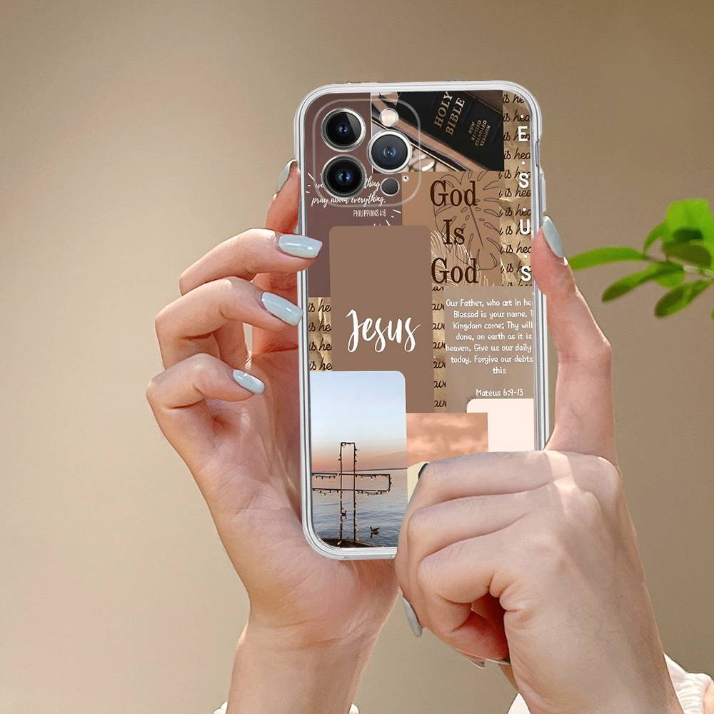 Verse Of The Christian Bible Jesus Phone Case For IPhone 17 16 15 Plus 14 13 Mini 12 11 Pro Max Soft Shell Cover