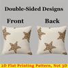 Leopard Star Design square Jacquard Pillow Cover for Sofa Office Waist Cushion Cover Home Decorative Pillowcase