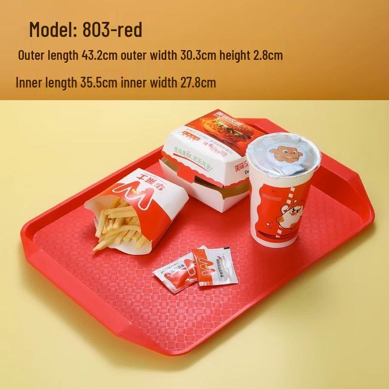 Jiemengzhe Plastic Round Non-Slip Tray