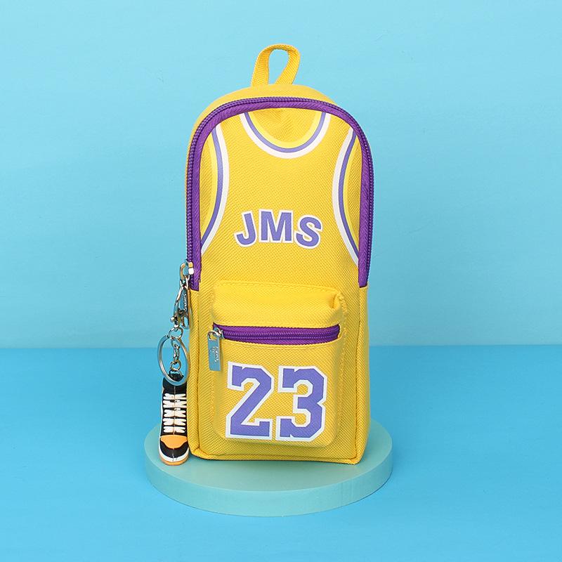 Waterproof Pencil Case Multifunctional Pencil Box For Student Boy Basketball Pencil Bag School Stationery