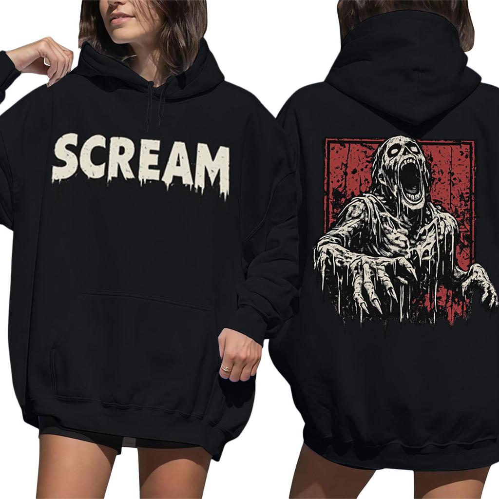 Women's Fashion Long Sleeve Sweatshirt with Graphic Print for Casual Daily Wear