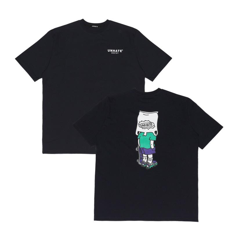 Unhate Skateboarder Graphic Tee Black/L