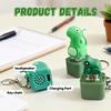 Rechargeable Fidget Toy Keychain With Sound And Light Cute Cartoon Animal Stress Relief Backpack Pendant Novelty Birthday Gift