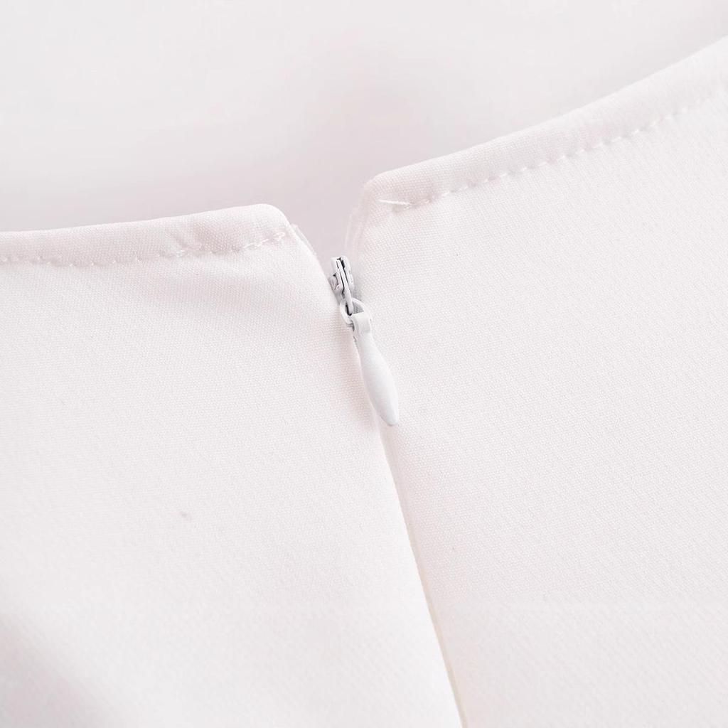 Spring 2025 Women's European & American Style Slim Halter Neck Swing Dress