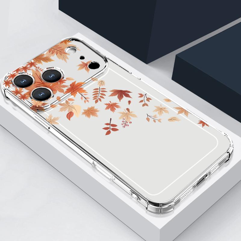 

Силиконовый чехол для телефона с узором «Цветы персика» для iPhone 17 Pro Max 16 15 Pro Max 14 13 12 Pro Max 11, ударопрочный, мягкий, прозрачный iPhone17