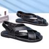 Men's sandals driving high sense retro foot cover 2025 summer new fashion sandals Roman sandals