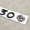 3D ABS 308 Logo Chrome Glossy Black Emblem Car Rear Trunk Sticker Badge Decal For Peugeot 308 Auto Accessories