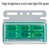 LED Truck Side Marker Lights: High Brightness Ground Light 12V/24V for Trailers with Turn Signal and Tire Side Illumination.