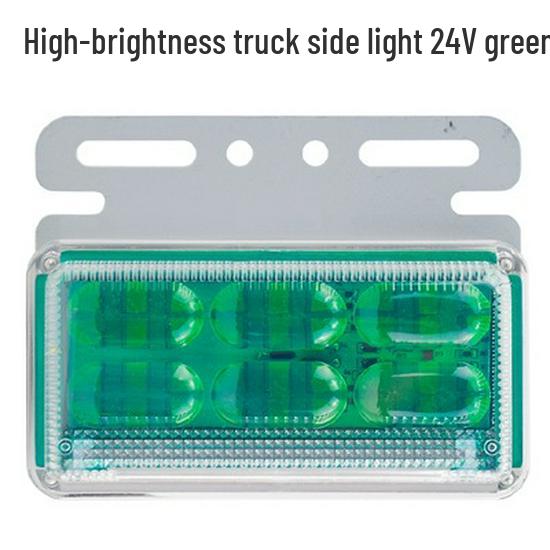 LED Truck Side Marker Lights: High Brightness Ground Light 12V/24V for Trailers with Turn Signal and Tire Side Illumination.