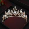 Alloy Crystal Headband Adjustable Wedding Hair Accessory Bridal Tiara Crown  Princess Cosplay