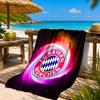Munich FC Artwork Printed Microfiber Beach Towel, Soft And Absorbent, Quick-Dry, Ideal for Summer Travel, Beach Essential, Swimming Pool